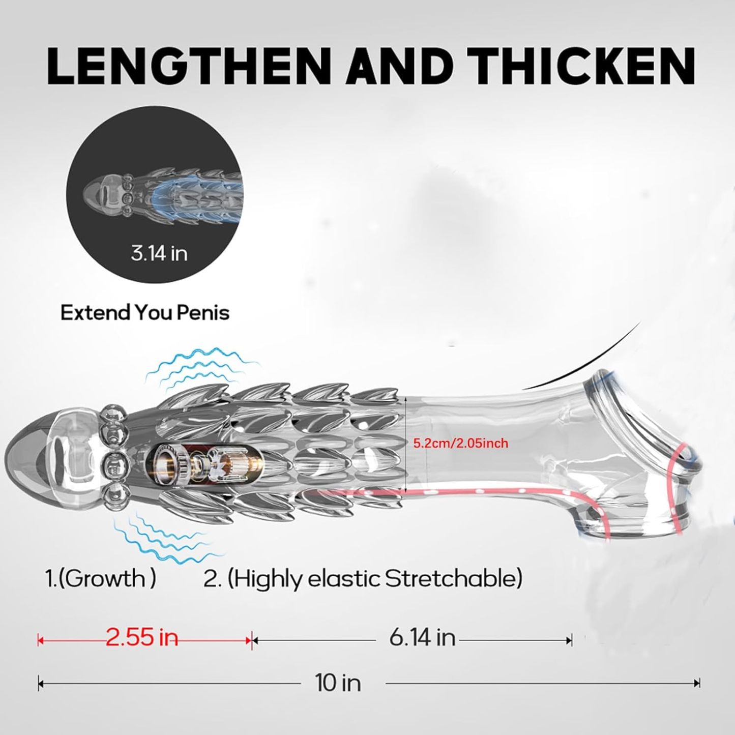 FlexiMax Knotted Vibrating Knotted Penis Sleeve-WeLovePlugs