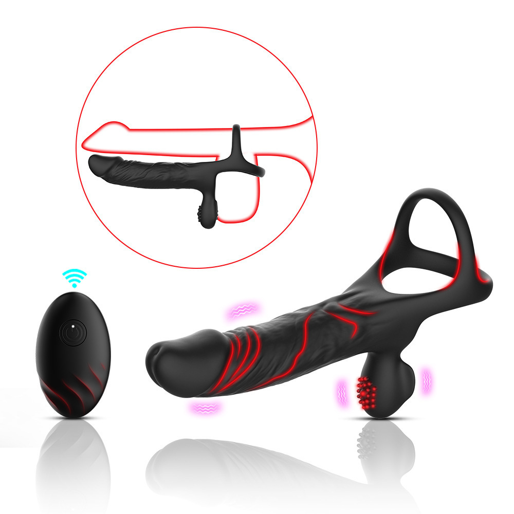 7-Mode Dual Vibe Cock Ring – Double Penetration & Testicle Stimulation Penis Sleeve-WeLovePlugs