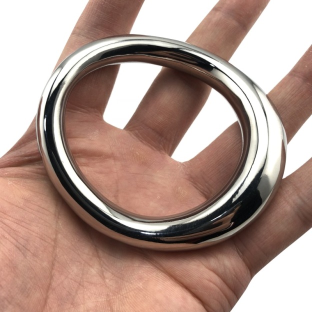 Ergonomic Steel Cock Ring -WeLovePlugs