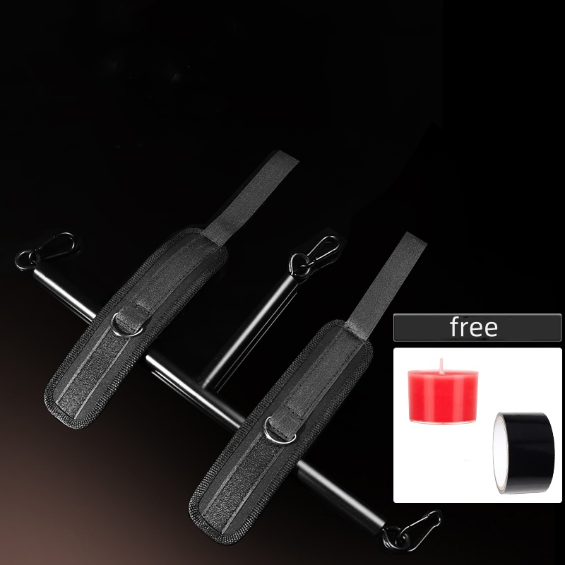 T Shape SM Spreader Bar Hand & Neck Restraints -WeLovePlugs