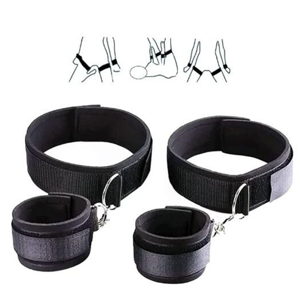 Bed Bondaged Kit for Couple Sex - Black - image 7