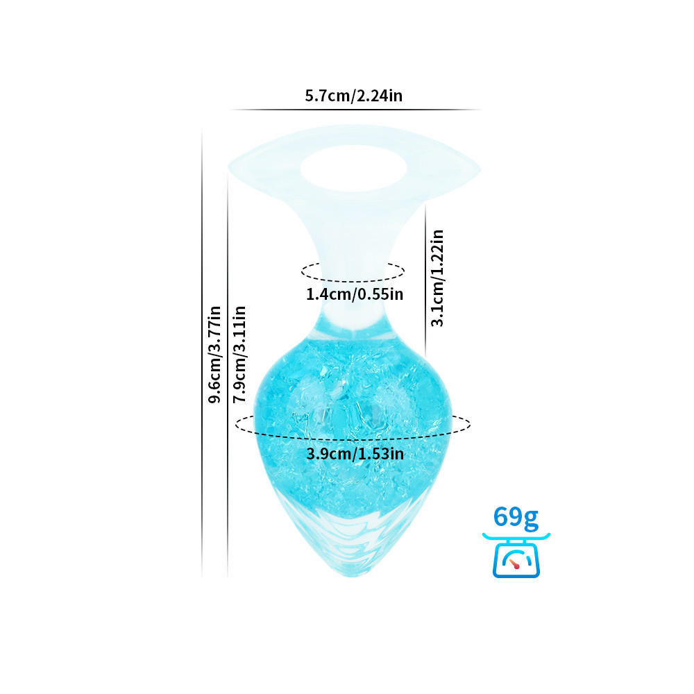 Crystalix Silicone Anal Plug-WeLovePlugs