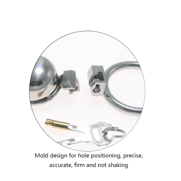 Men's Thickened Stainless Steel Chastity Cage - image 3