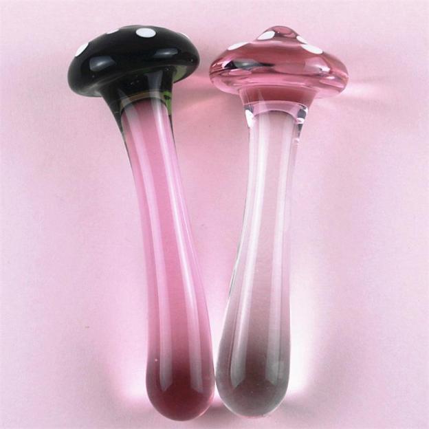 Clear Glass Anal Dildo with Pink Gem – Hypoallergenic & Smooth-WeLovePlugs