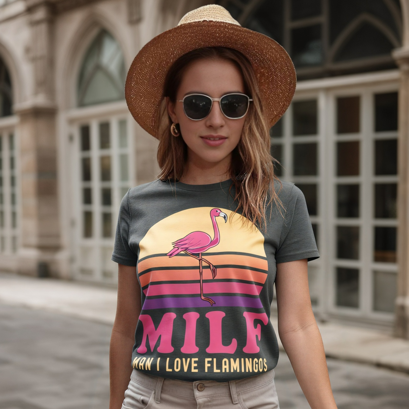 MILF Pink Joke Party T-Shirt - image 4