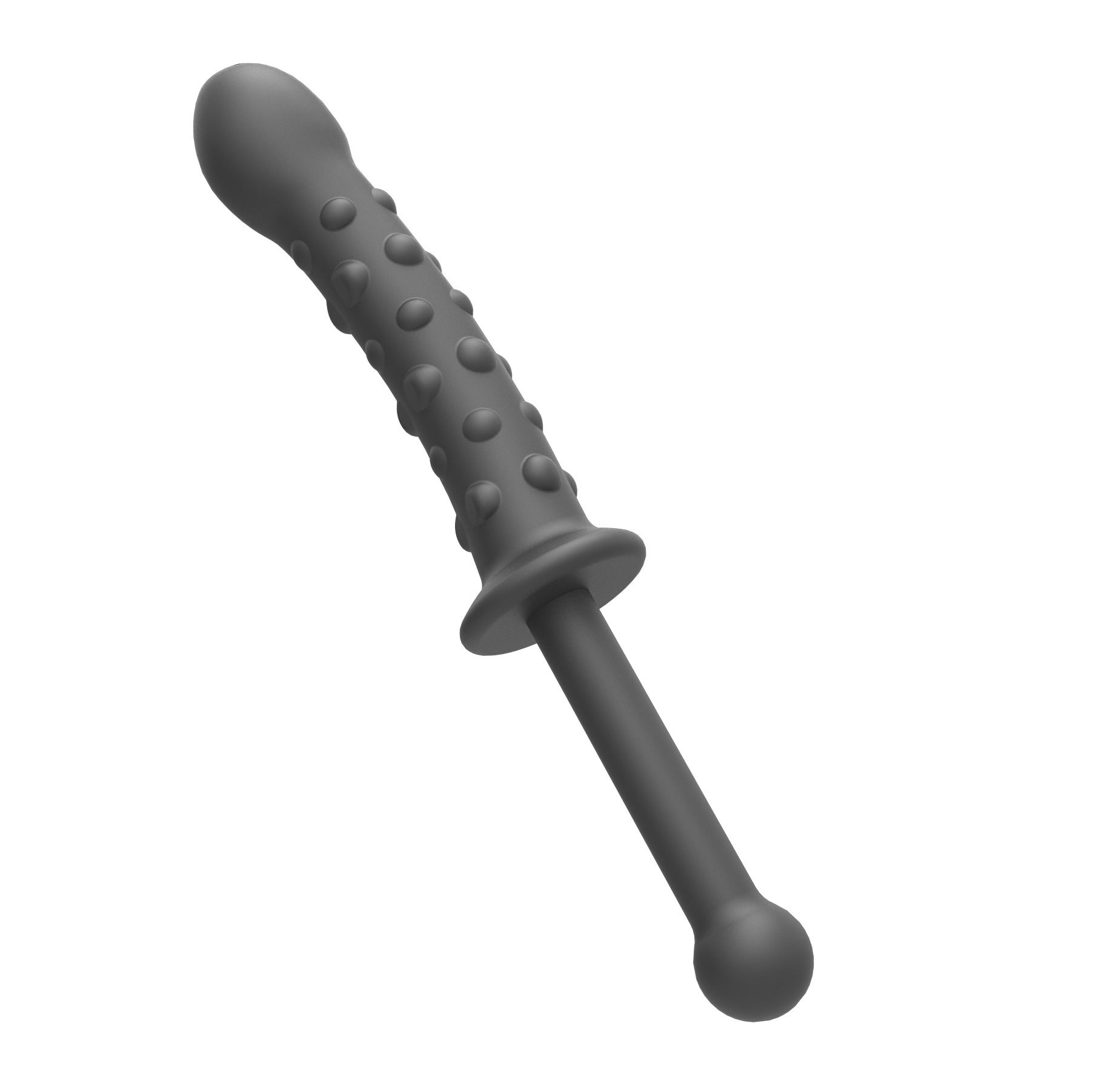 Textured Silicone Black Beaded Big Dildo– Perfect for Anal & Vaginal Stimulation