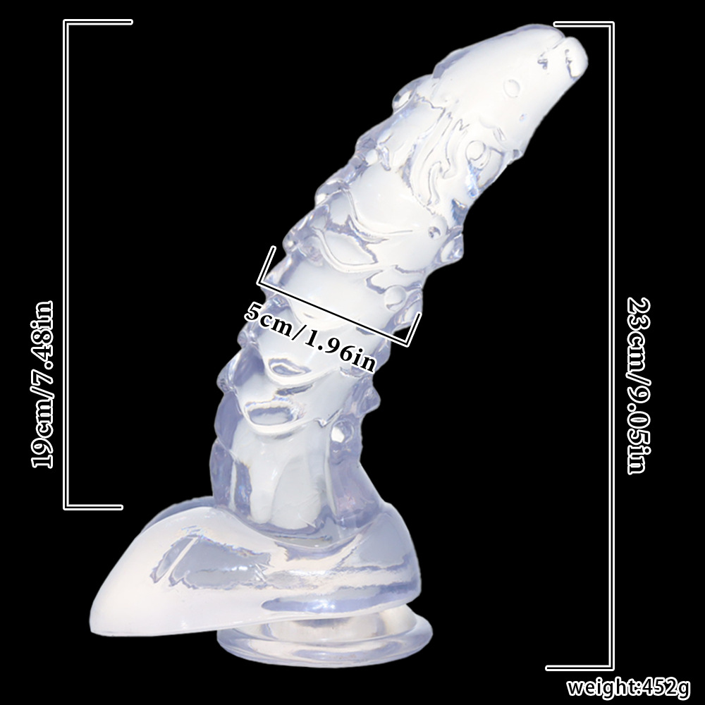 9.05 Inch Dildo Suction Cup - Clear - image 3