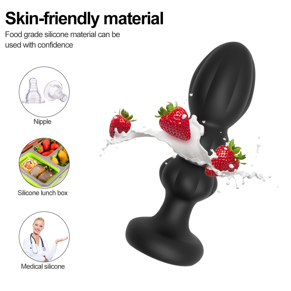 Vibrating Thrusting Silicone Butt Plug -WeLovePlugs