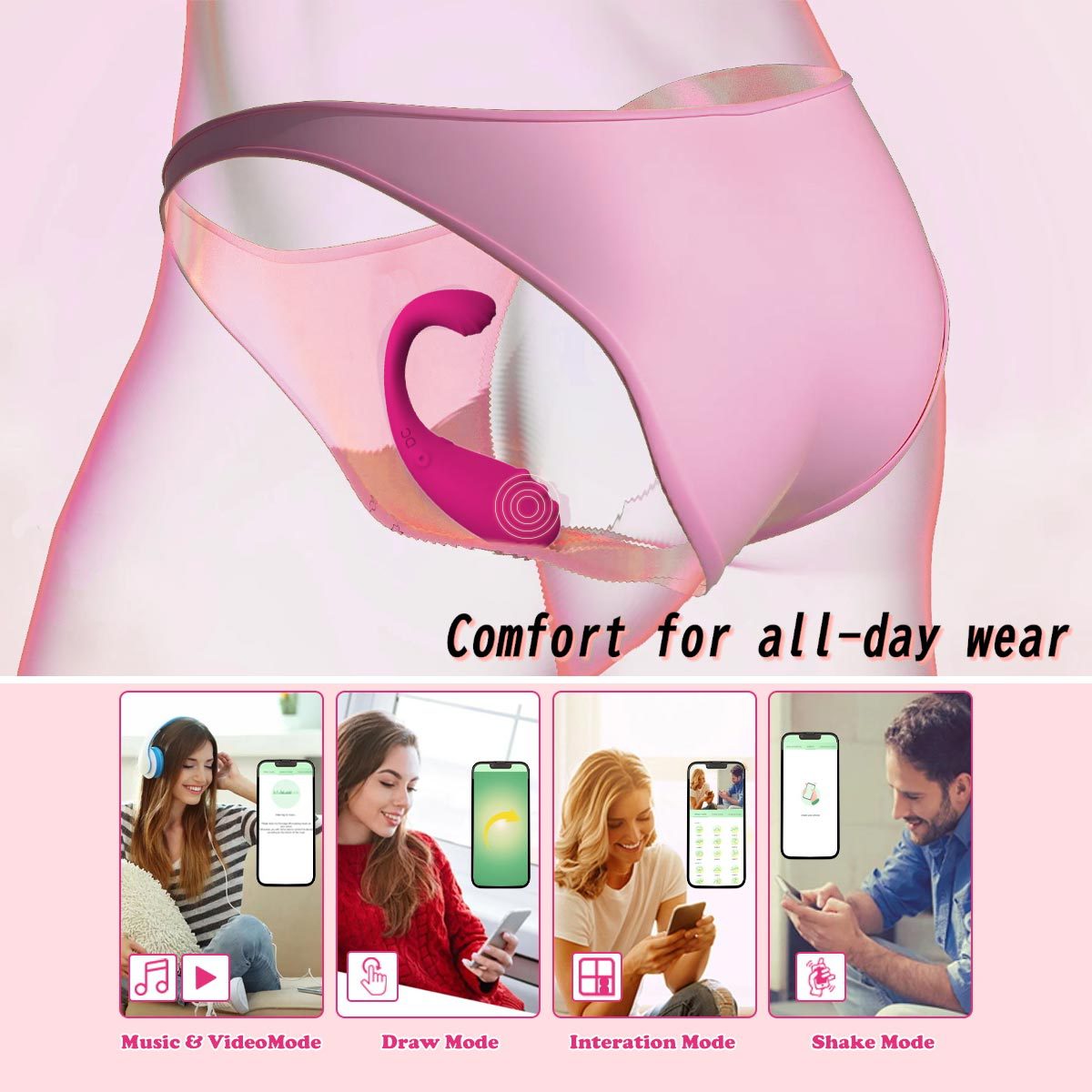 Dual Motor Vibrator for Vaginal & Clitoral Stimulation - App Control-WeLovePlugs