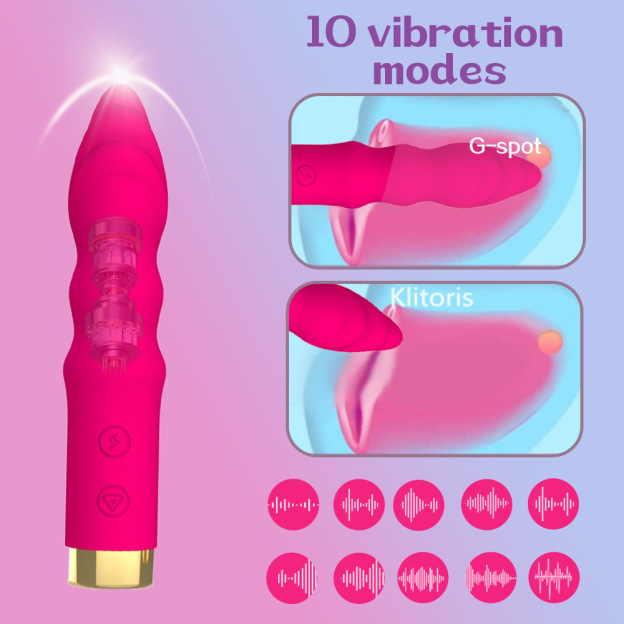 Anal Beads Vibrator – 10-Speed Silicone Massager for Prostate/G-Spot