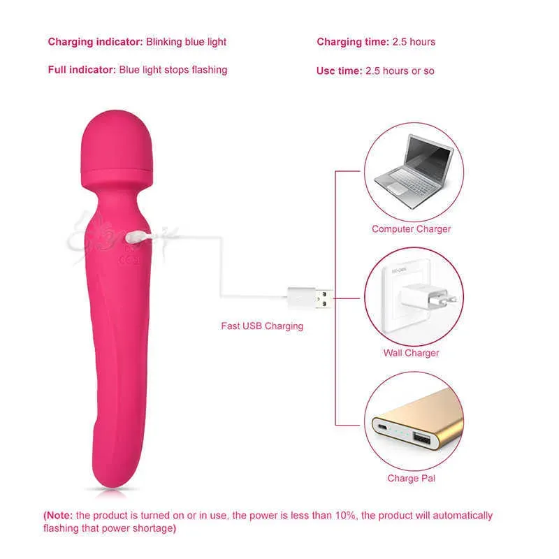 DuoPulse Heated Vibrator Massager Wand
