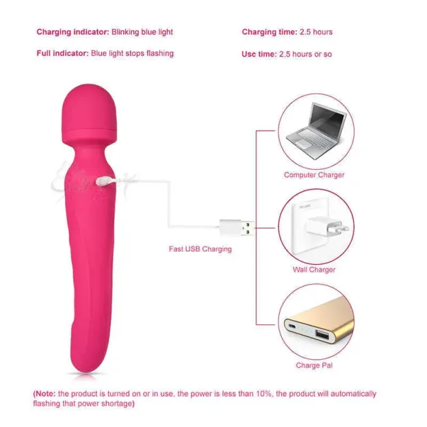 DuoPulse Heated Vibrator Massager Wand