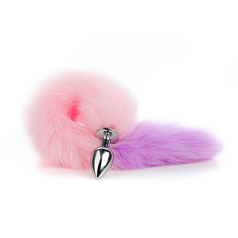 Pink Gentle Fox Wolf Tail Anal Plug 
