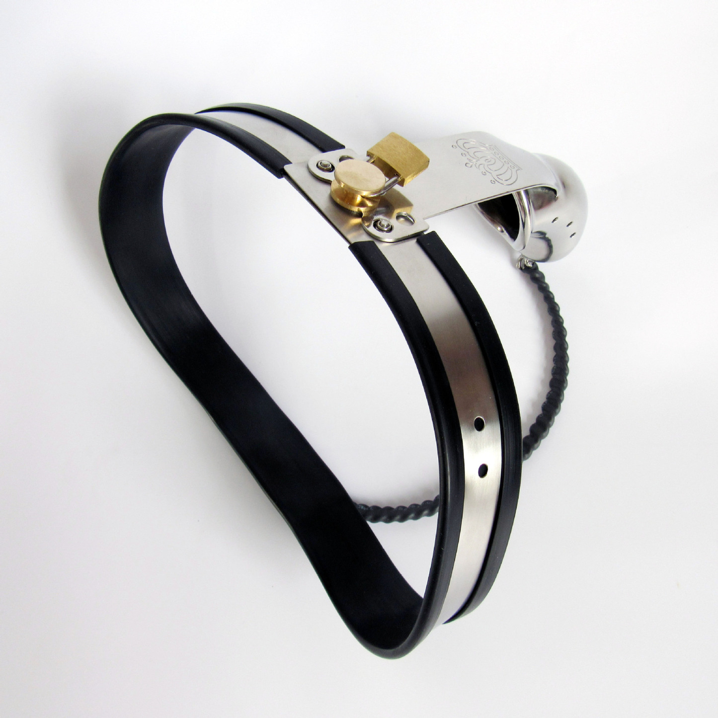 Domina Steel Chastity Cage Belt for Men-WeLovePlugs