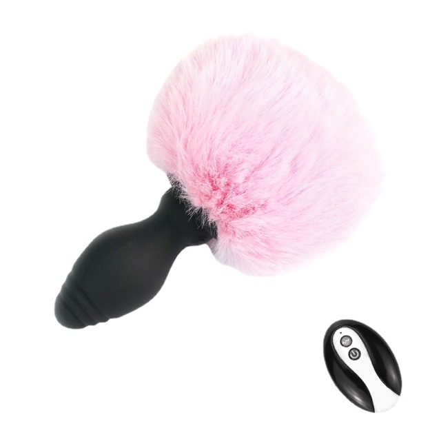 Rabbit Tail Butt Plug Remote Control -WeLovePlugs