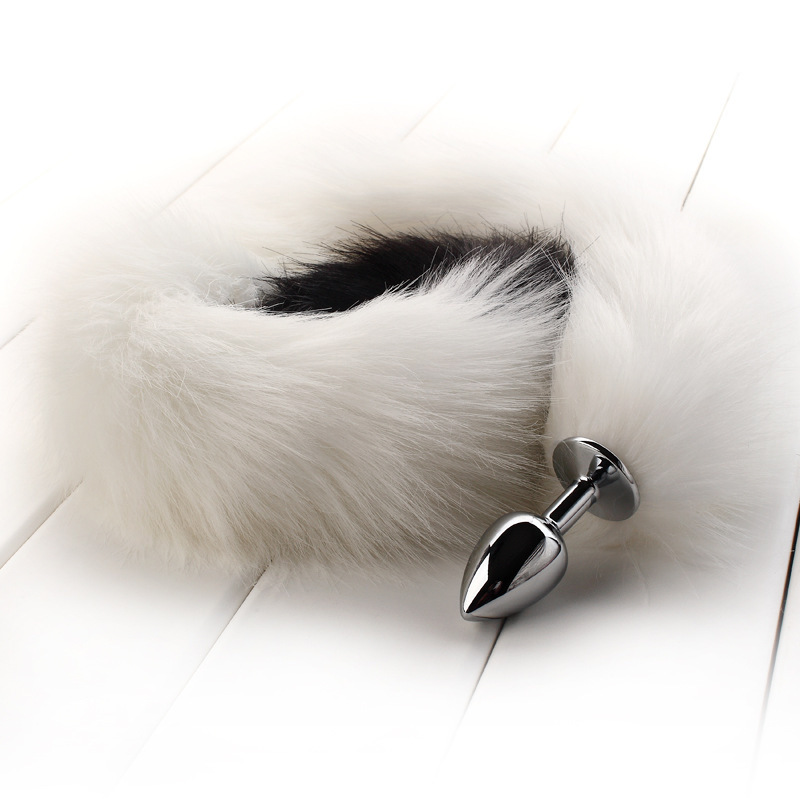 Long Plush Fox Tail Butt Plugs-WeLovePlugs