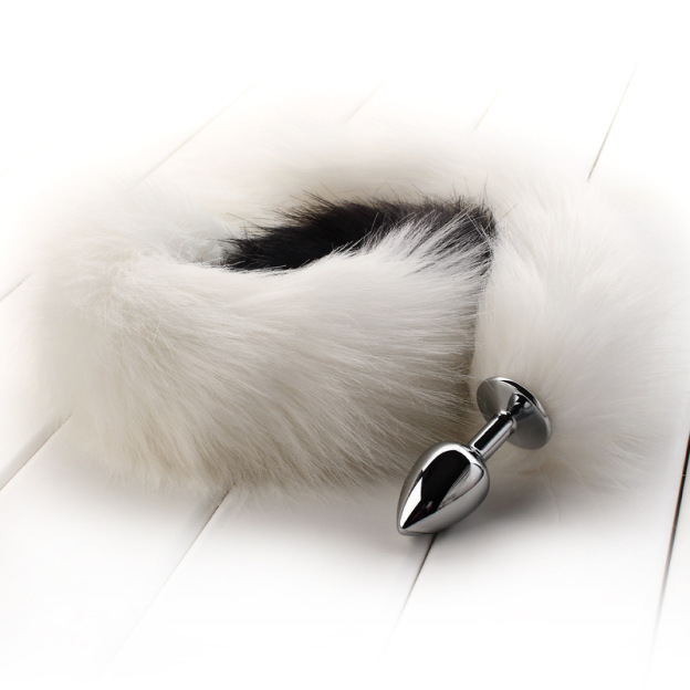 Long Plush Fox Tail Butt Plugs-WeLovePlugs