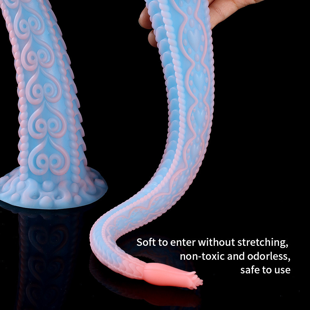 PetalPlay Anal Plug – Bumpy Rosebud Shape with Suction Cup Extra Long Dildo