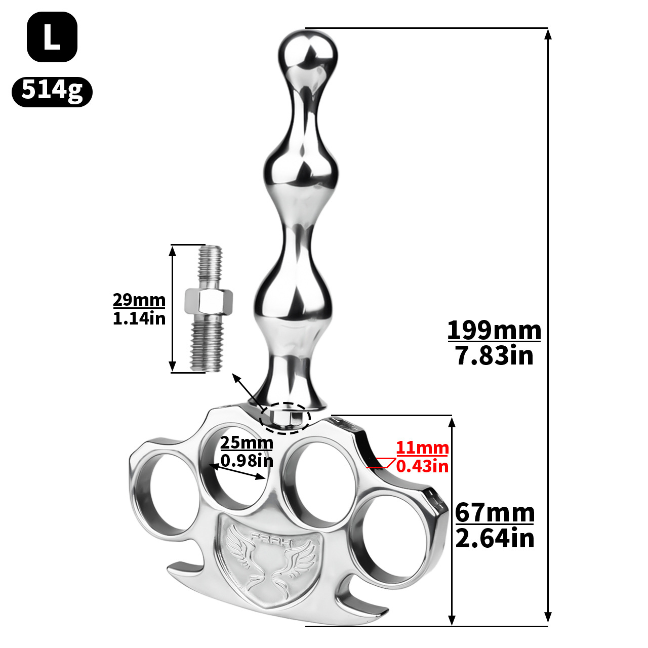 2-in-1 Knuckle Duster Anal Plug-WeLovePlugs