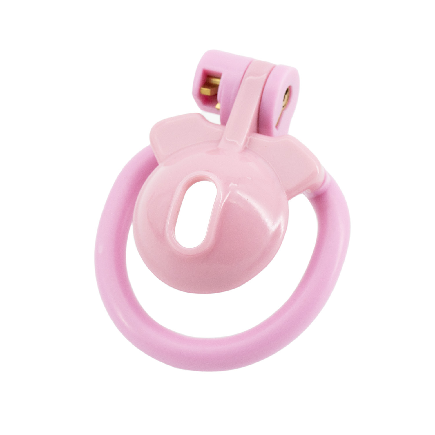 Pink Sissy Chastity Cage with 4 Rings -WeLovePlugs