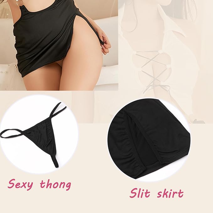 Secretary-Inspired Lingerie Costume Set - image 2