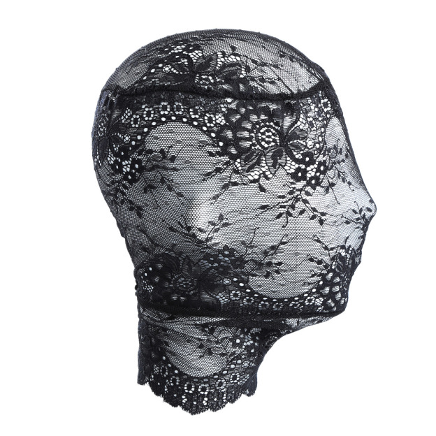 Lace Full Face Masquerade Mask Mesh Headwear-WeLovePlugs