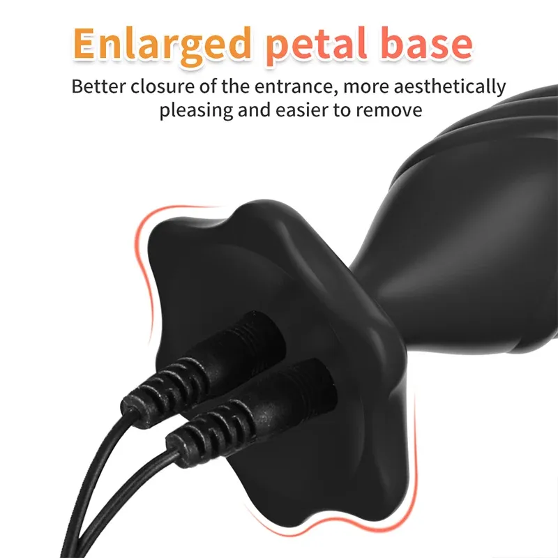 Electro-Stimulating Patterned Vibrating Butt Plug