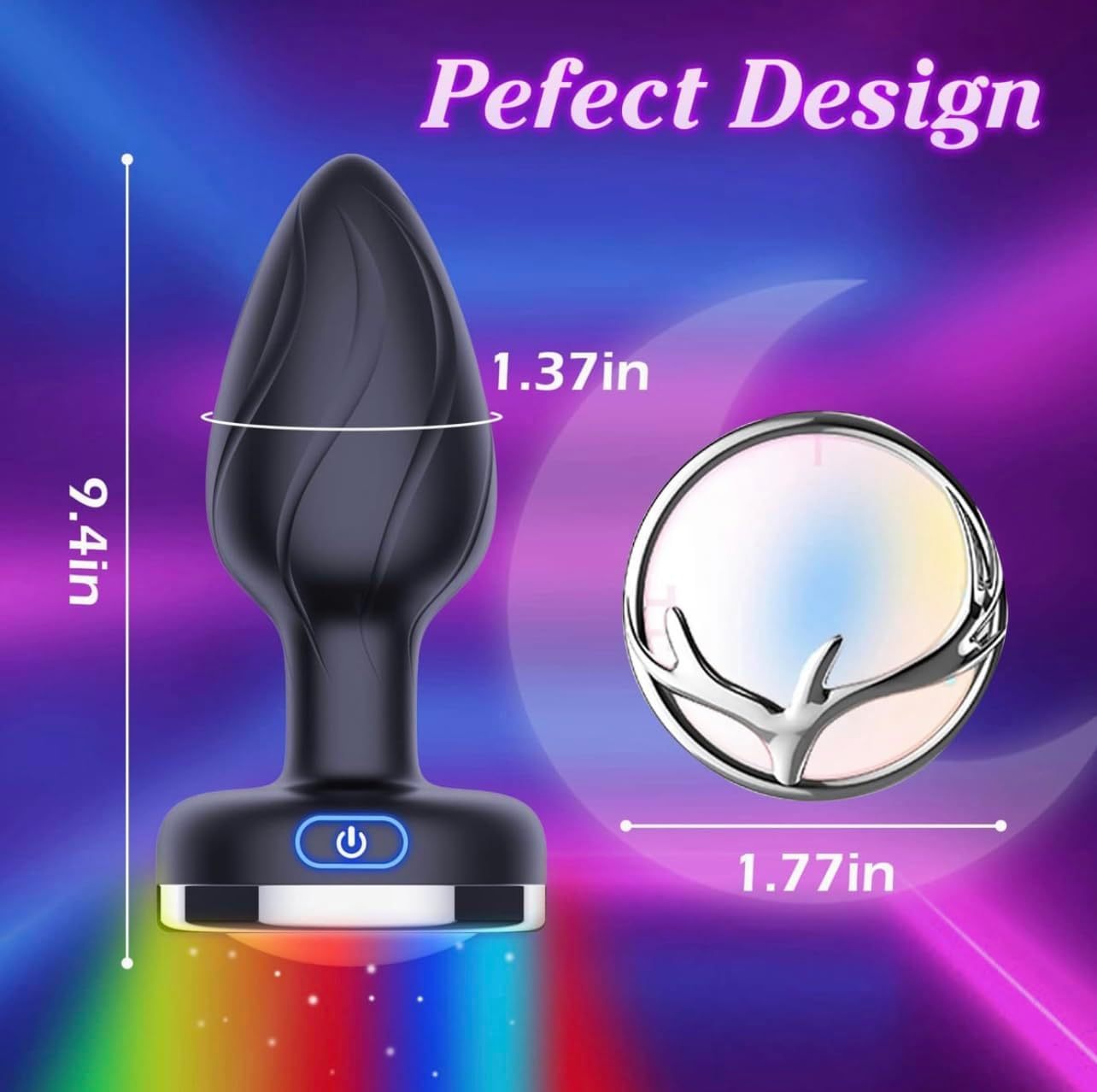 Lumos Smart Remote Control Anal Butt Plug-WeLovePlugs