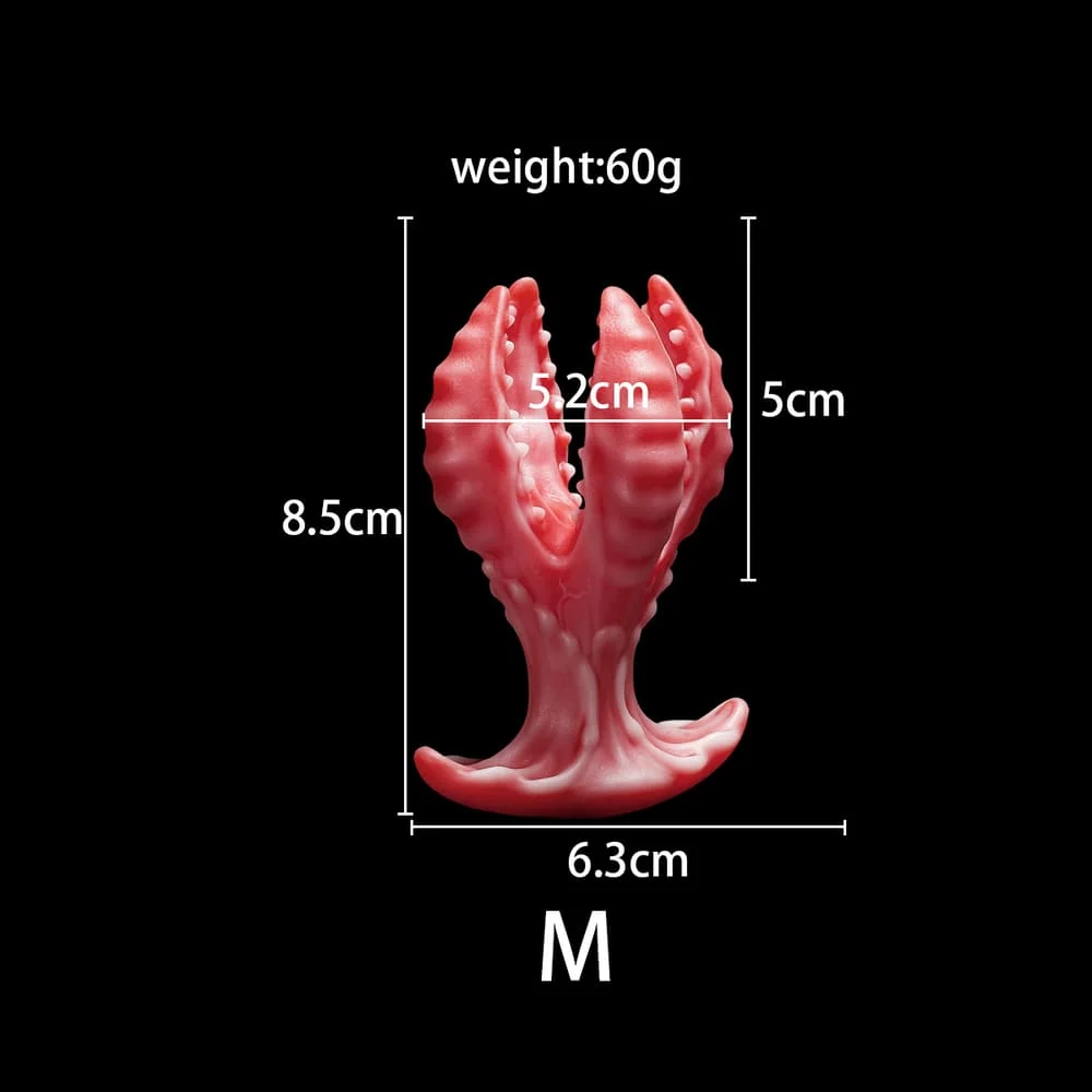 Venus Textured Bloom Silicone Butt Plug - M - image 6