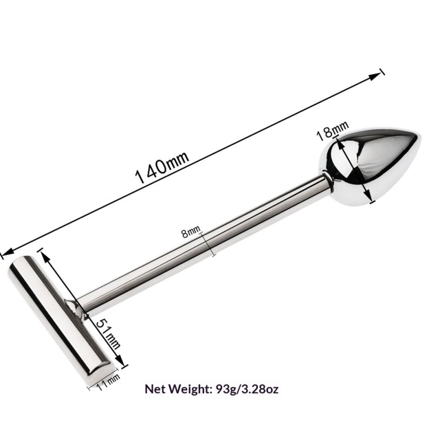 Stainless Steel Push-pull Anal Plug - 0.71 in - image 4