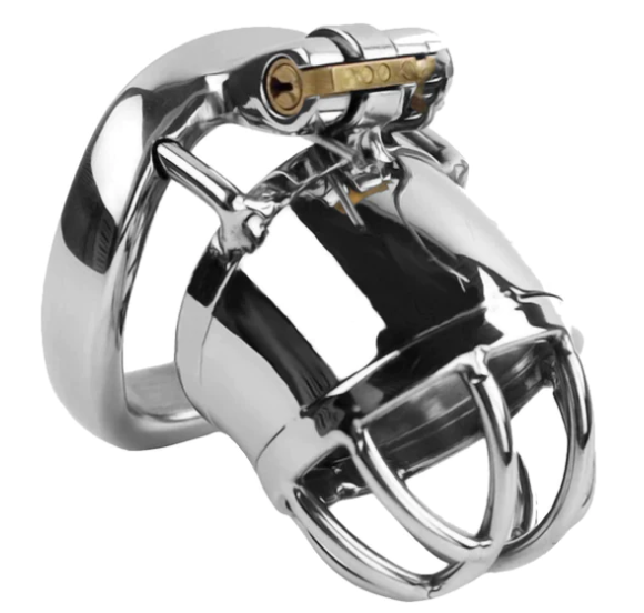 Heavey Metal Male Cock Chastity Cage -WeLovePlugs