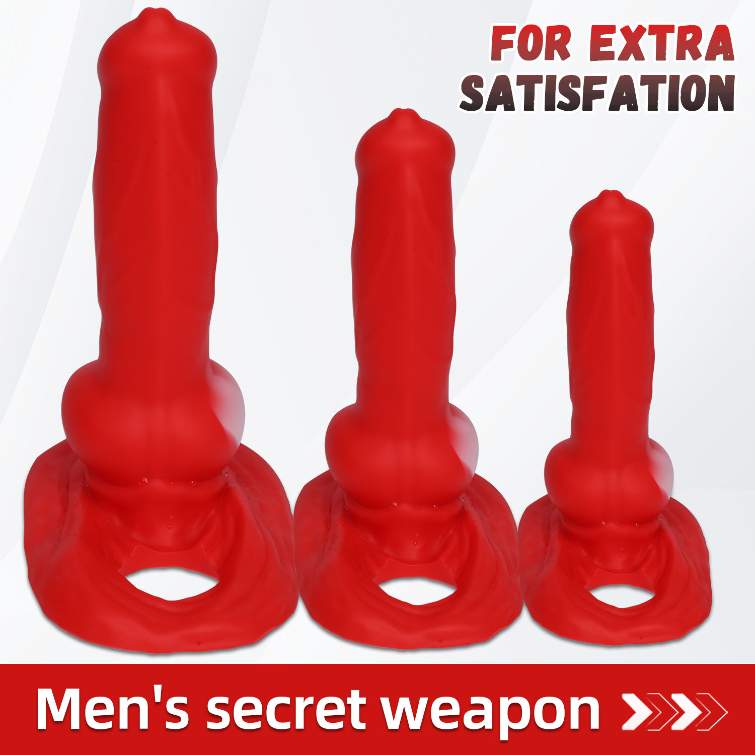 Alpha Canine Knot Fantasy Silicone Dildo - image 2