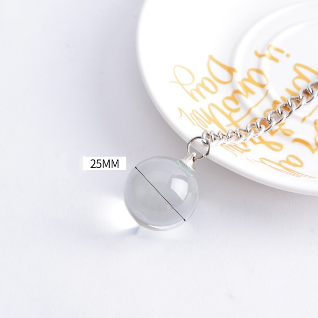 Glass Pearl Transparent Round Stopper Crystal Bead Ball Butt Plug