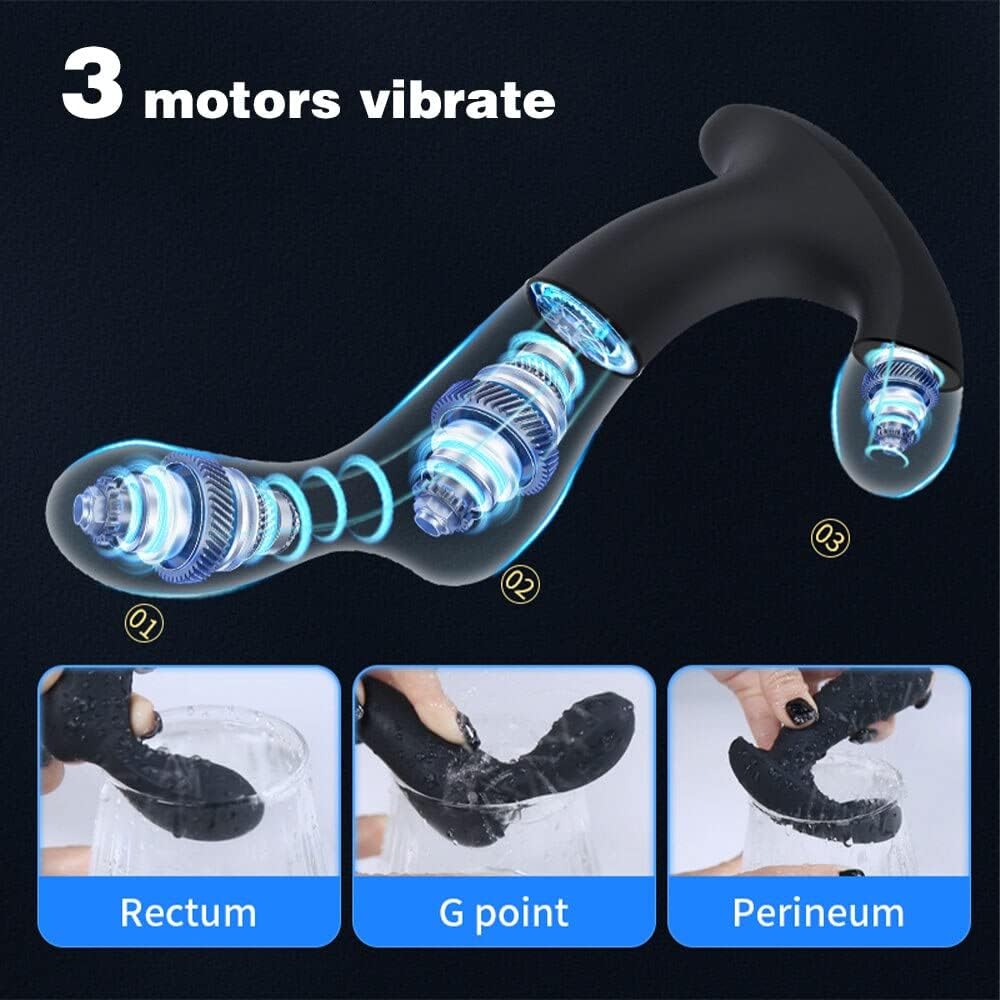 10-Mode Triple-Point Prostate Massager with Remote - image 5
