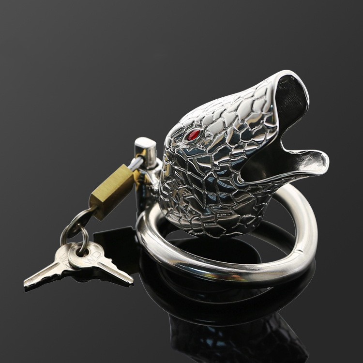 Silver Iron Snake Cock Cage -WeLovePlugs