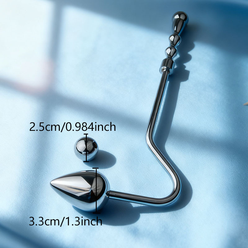 Steel Pleasure Hook – Intense Anal & Prostate Stimulator - E - image 5