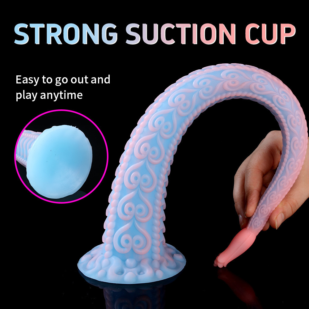 PetalPlay Anal Plug – Bumpy Rosebud Shape with Suction Cup Extra Long Dildo
