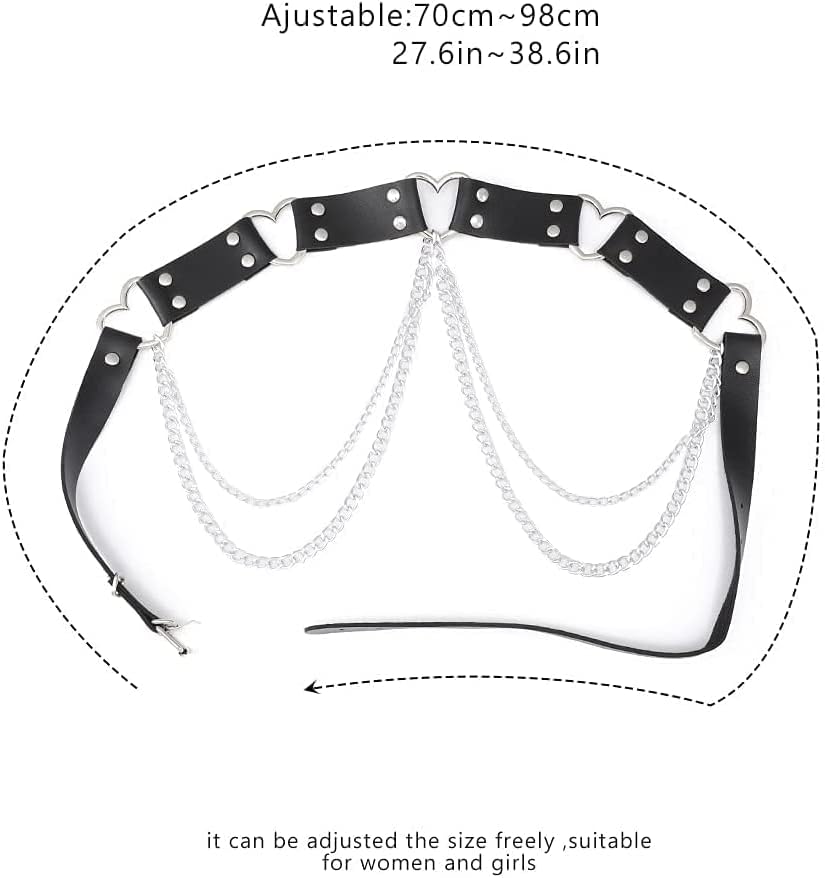 Heart-Shaped Belly Chain BDSM Harness