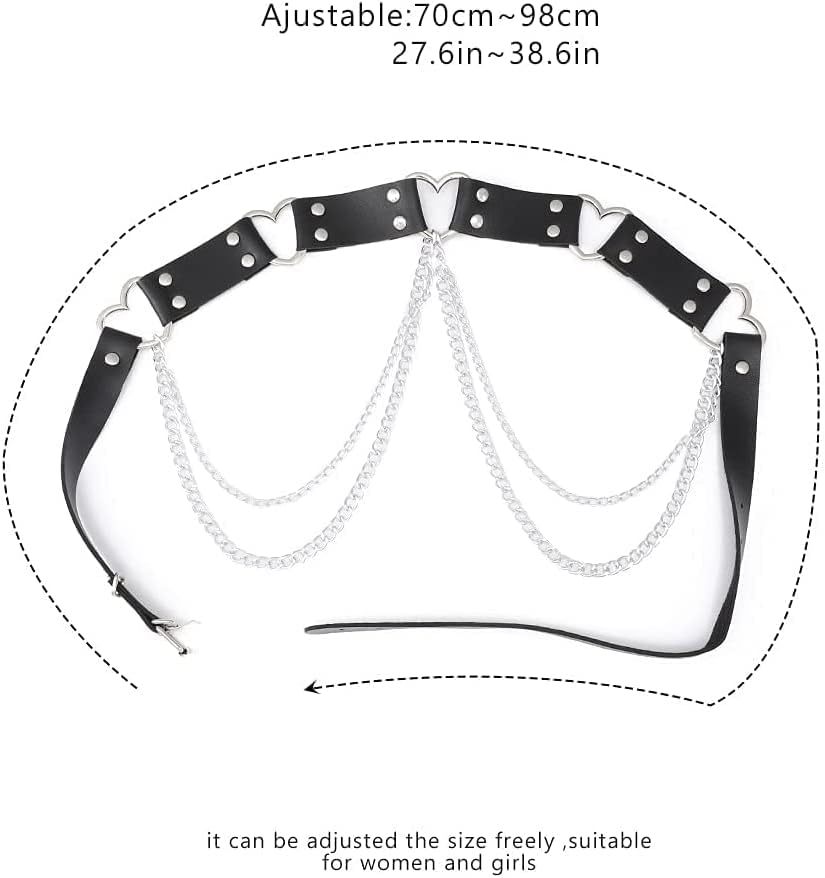 Heart-Shaped Belly Chain BDSM Harness