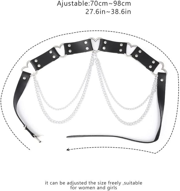 Heart-Shaped Belly Chain BDSM Harness