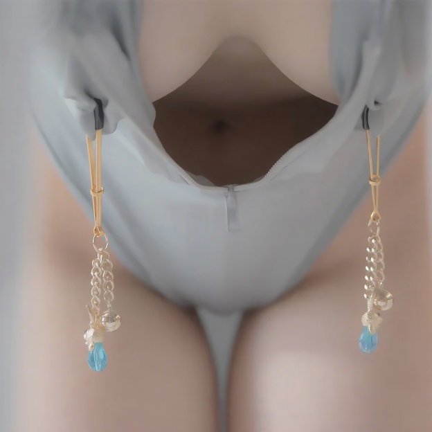 Sexy Crystal Bunny Nipple Clamps - image 5