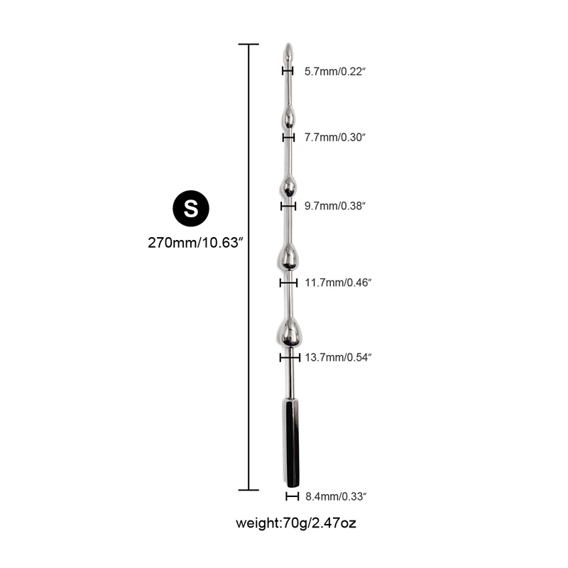 Smooth Beads Urethral Sounding Dilator-WeLovePlugs