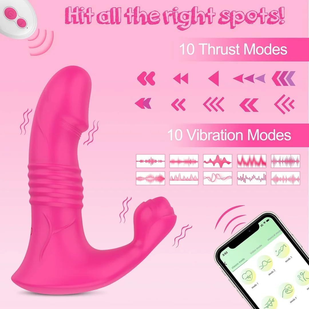PetalPulse - Rose-Shaped Clit Sucking Toy with 10 Licking & Vibration Modes-WeLovePlugs
