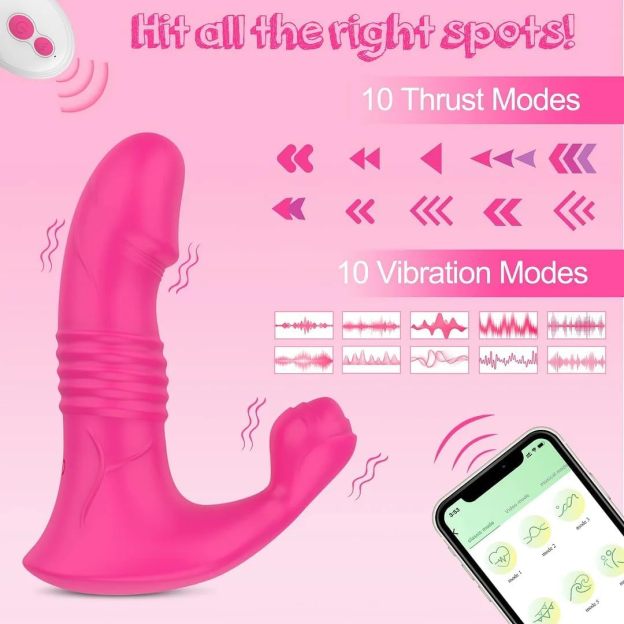 PetalPulse - Rose-Shaped Clit Sucking Toy with 10 Licking & Vibration Modes-WeLovePlugs