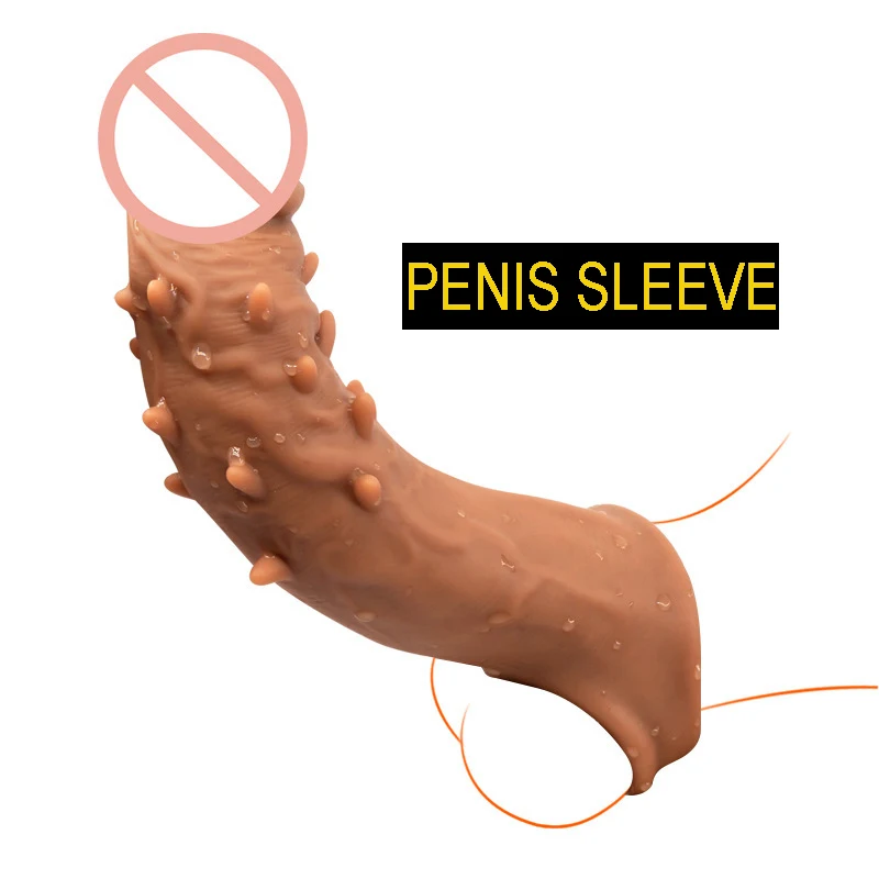Soft Penis Extender Dick Cover Dildo Enlargement -WeLovePlugs