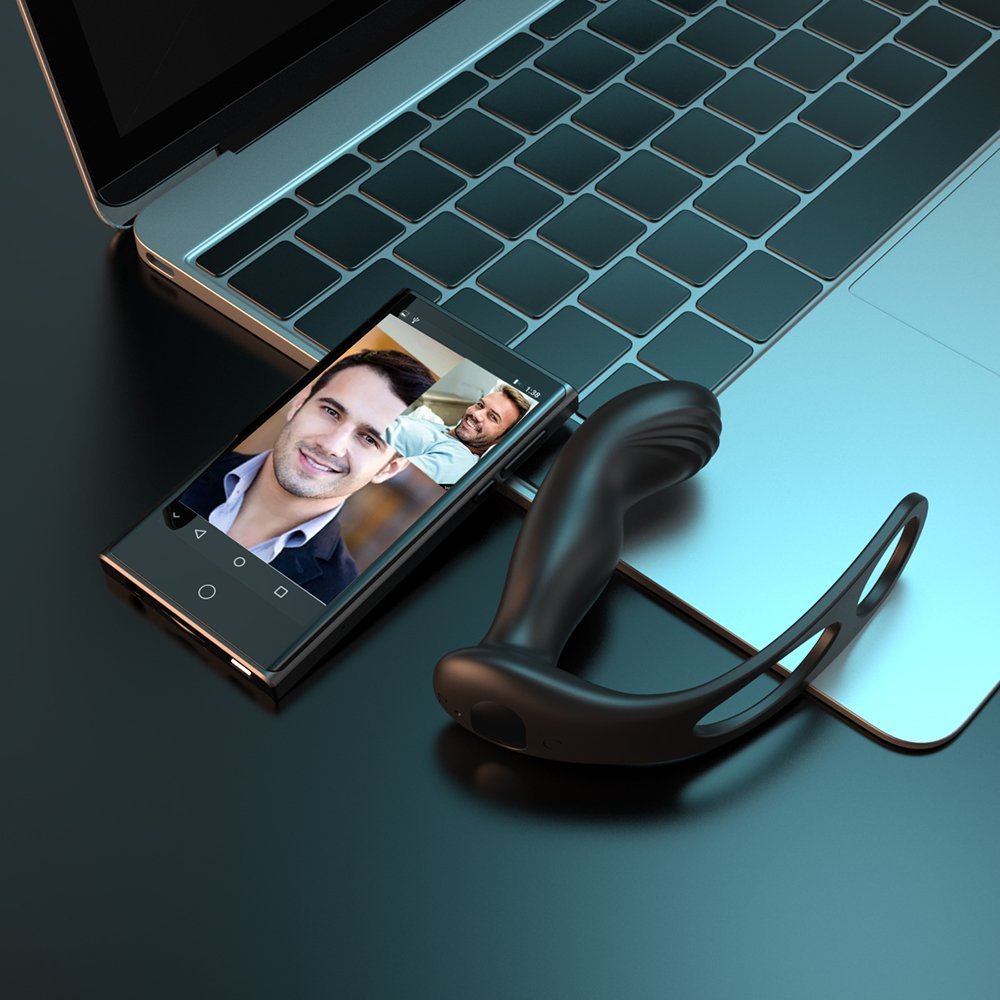 App-Controlled Anal Vibrator with Dual Penis Ring - image 5
