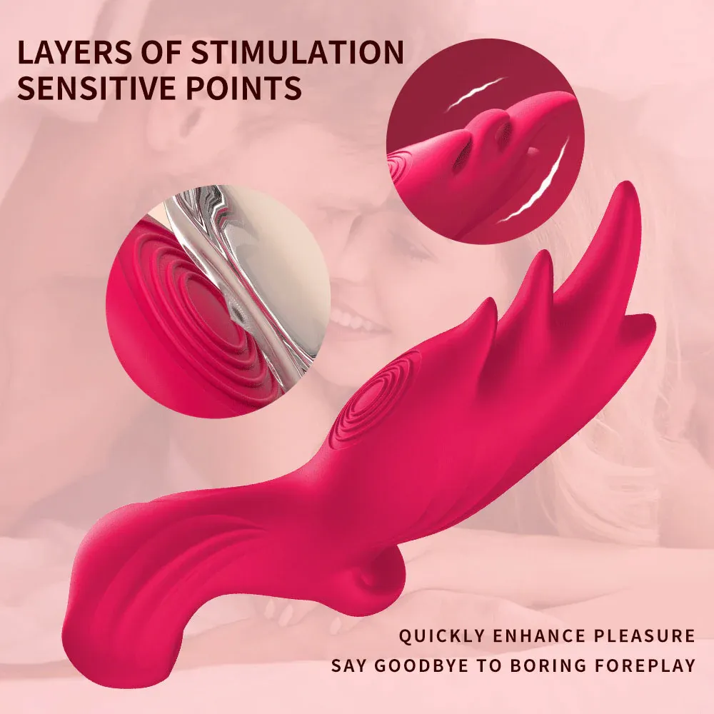 Six Finger Magic Set Vibrator Clitoris G-Spot Stimulator