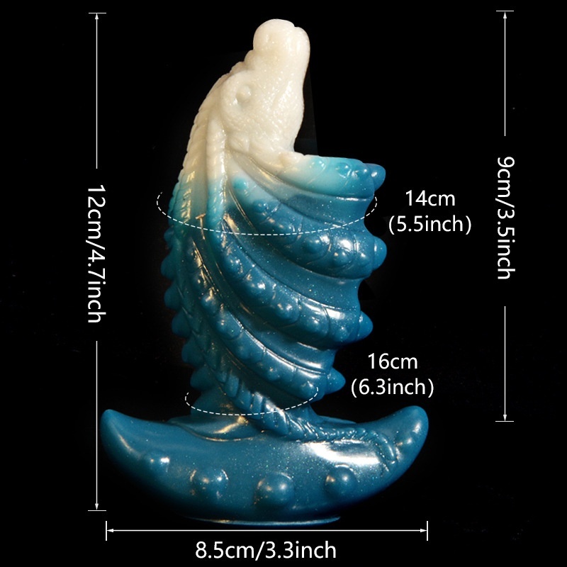 Liquid Silicone Monster Dildo Knot Alien Dildo -WeLovePlugs
