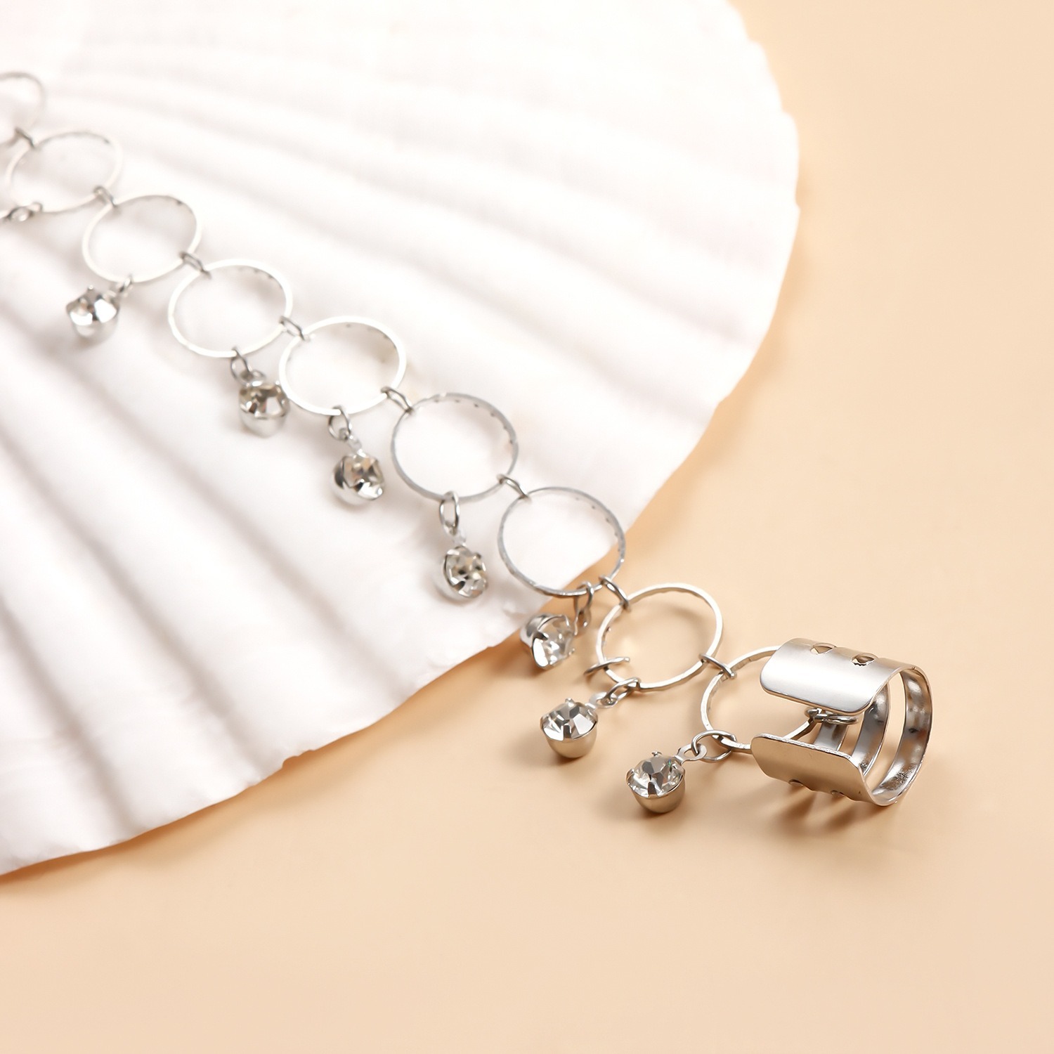 Vintage Nose to Ear Chain – Crystal Tassel Dangle Jewelry for Weddings & Parties-WeLovePlugs