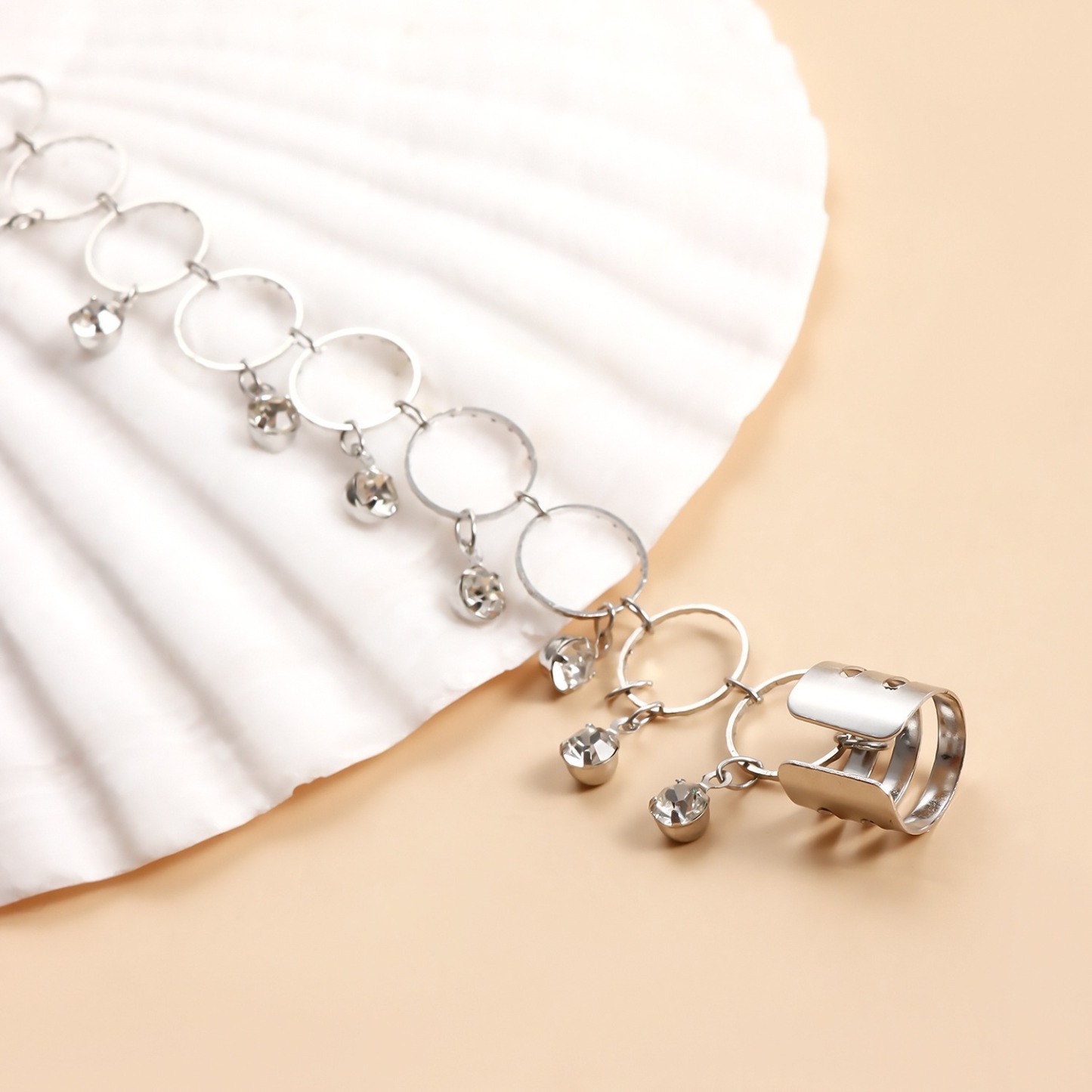 Vintage Nose to Ear Chain – Crystal Tassel Dangle Jewelry for Weddings & Parties-WeLovePlugs